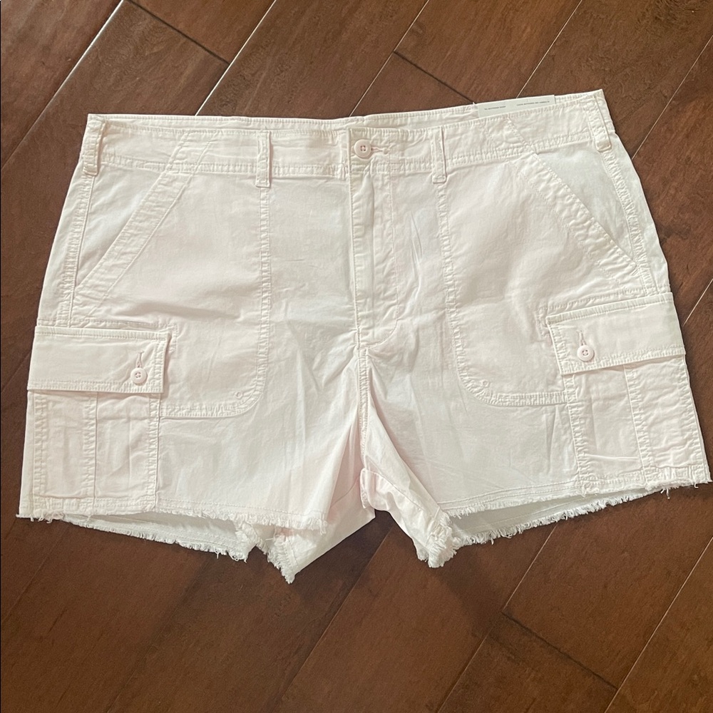 343. NWT American Eagle '90s Boyfriend High Rise  Short Shorts Pink Size 16 & 18